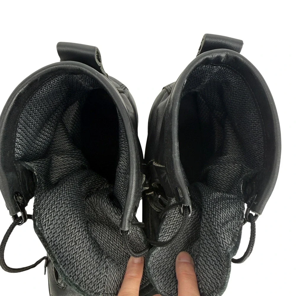 Belleville 800ST Steel Toe Flight Combat Boots Mens 11 W Black Leather Vibram